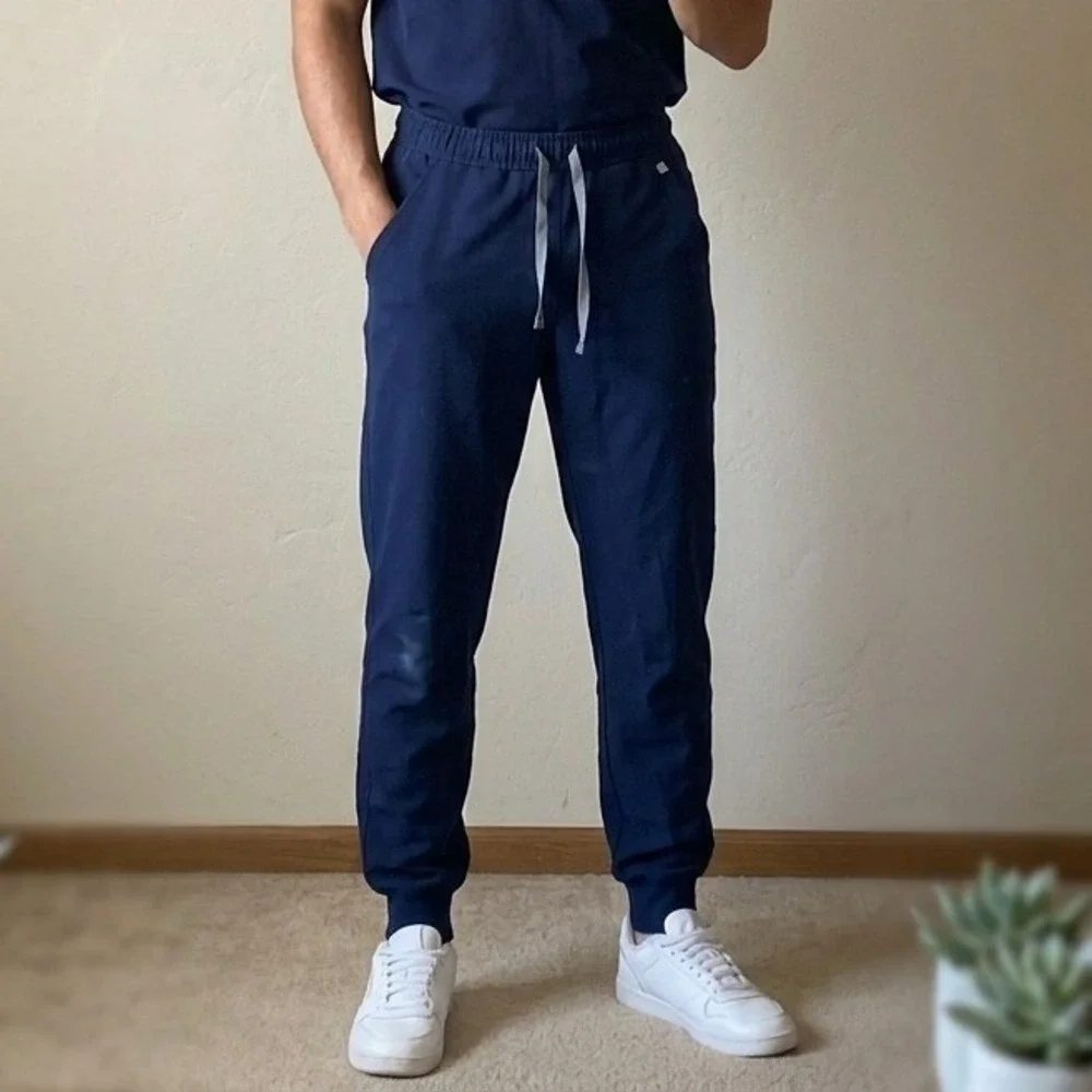 FIGS Tansen Jogger Pants Mens Small Navy Blue Technical Scrub Medical Workwear